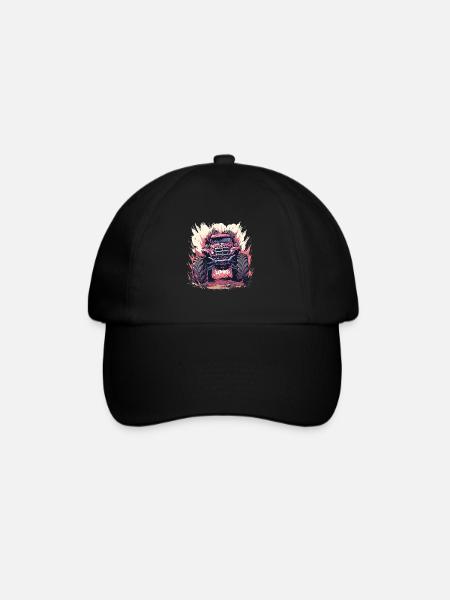 Monstertruck - Baseballkappe - Schwarz/Schwarz