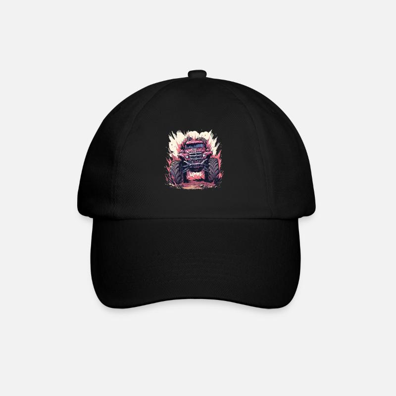 Monstertruck - Baseballkappe - Schwarz/Schwarz