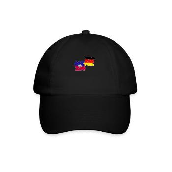Haïti Allemagne Drapeau Allemand Haïtien - Casquette classique - noir/noir - Devant