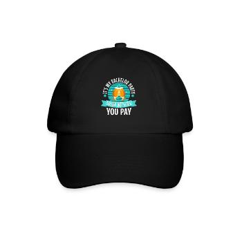 C’est mon enterrement de vie de garçon avec moi vous payez - Casquette classique - noir/noir - Devant