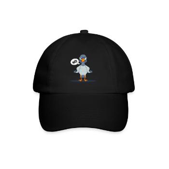 Taubenliebhaber Nö! Taubenfreunde Tauben Shirts - Baseballkappe - Schwarz/Schwarz - Vorne