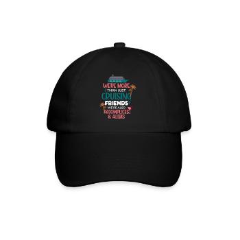 More Than Summer Cruising Ship Friends - Baseball Cap - black/black - Front