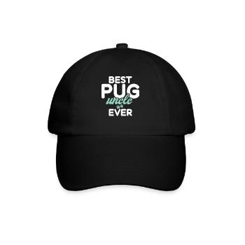 Pug Gifts for Pug Lovers - Baseballkappe - Schwarz/Schwarz - Vorne