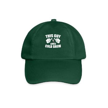 Ce gars aime le cold brew - Casquette classique - vert bouteille - Devant