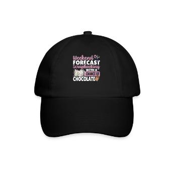 Prévisions de week-end Scrapbooking avec une chance de - Casquette classique - noir/noir - Devant