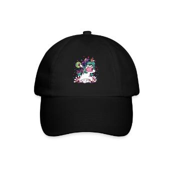 Bowling Licorne Boule de bowling Bowling Piste de quilles - Casquette classique - noir/noir - Devant