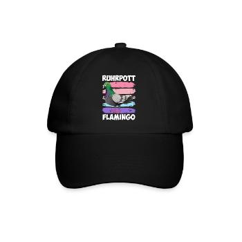 Ruhrpott Flamingo Taubenliebhaber Tauben - Baseballkappe - Schwarz/Schwarz - Vorne