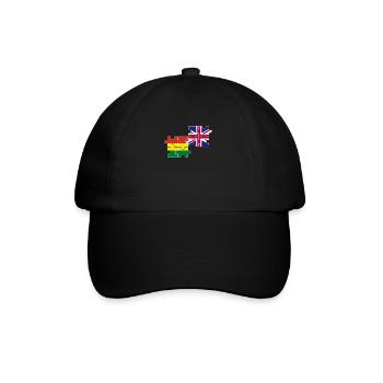Bolivie Drapeau du Royaume-Uni Bolivien - Casquette classique - noir/noir - Devant