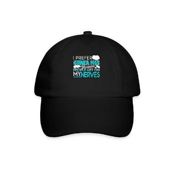 Guinea Pig I Prefer Guinea Pig - Baseball Cap - black/black - Front