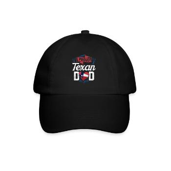 Proud Texan Father Texan Pride Texas - Baseball Cap - black/black - Front