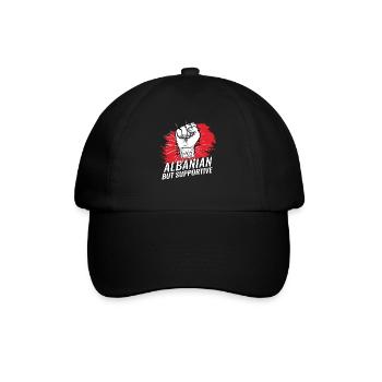 Pas albanais mais favorable au drapeau du pays albanais - Casquette classique - noir/noir - Devant