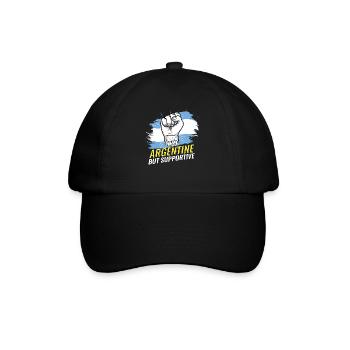 Pas argentin mais un drapeau argentin de soutien - Casquette classique - noir/noir - Devant