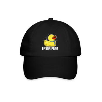 Enten Papa Entenliebhaber Entenhalter Ducks - Baseballkappe - Schwarz/Schwarz - Vorne