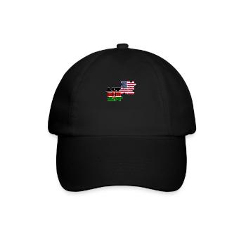 Kenya USA Flag Américain Kenyan - Casquette classique - noir/noir - Devant