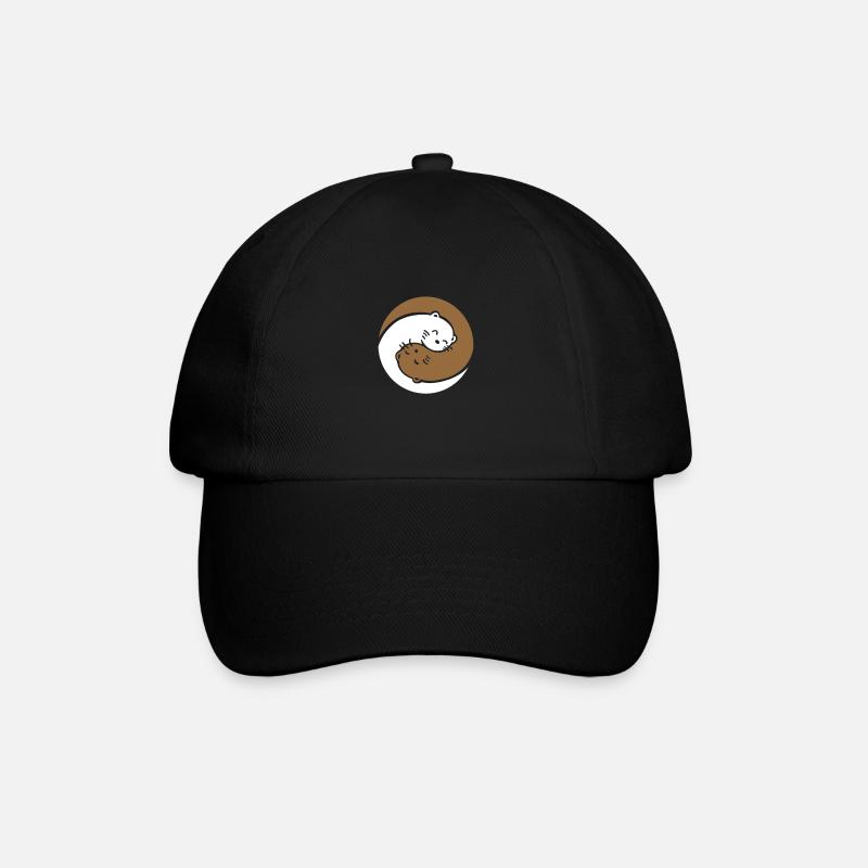 Otter Sea Otter Otter Gift - Baseball Cap - black/black