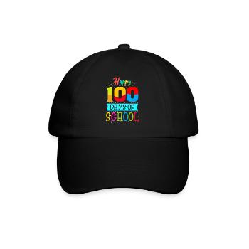 Happy Hundred Days Of School - Baseball Cap - black/black - Front