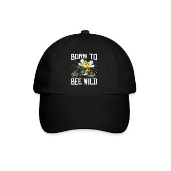 Born To Bee Wild - Baseball Cap - black/black - Front