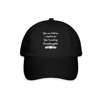 Pas ma petite-fille - Casquette classique - noir/noir - Devant
