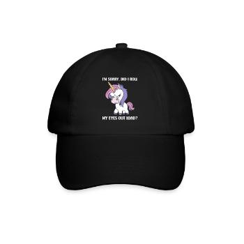 Je suis désolé d’avoir levé les yeux au ciel - Casquette classique - noir/noir - Devant