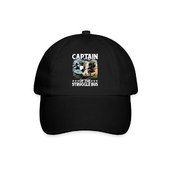 Captain Of The Struggle Bus 14 - Baseball Cap - black/black - Front