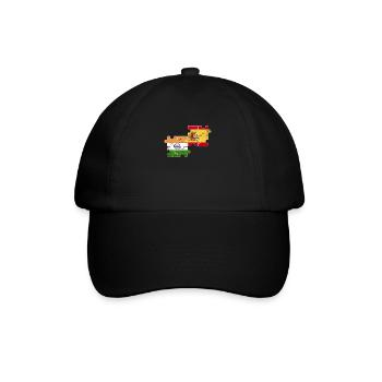 Inde Espagne Vintage Flag Espagnol Indien - Casquette classique - noir/noir - Devant