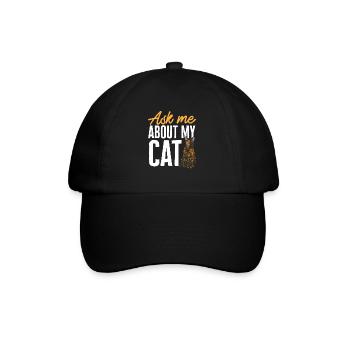 Schildpatt Katze Tortoiseshell Cat Tortie - Baseballkappe - Schwarz/Schwarz - Vorne