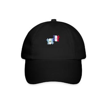 Guatemala France Vintage Flag Guatemalan - Baseball Cap - black/black - Front