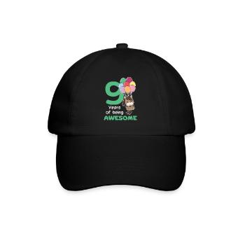 Cheval pour les enfants de 9 ans de neuf ans - Casquette classique - noir/noir - Devant