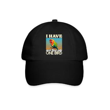Liebesvogel J’ai plus d’un perroquet oiseau - Casquette classique - noir/noir - Devant