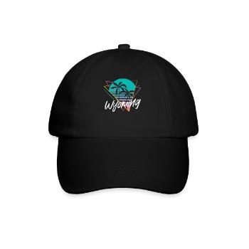Wyoming - Baseballkappe - Schwarz/Schwarz - Vorne