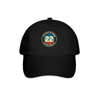 22e anniversaire pour que vous voyiez avec 22 cadeaux rétro - Casquette classique - noir/noir - Devant