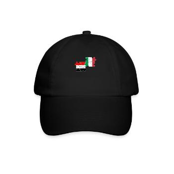 Yémen Italie Drapeau Italien Yéménite - Casquette classique - noir/noir - Devant
