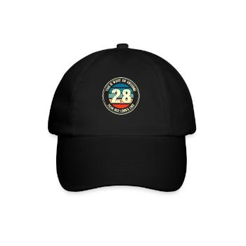 28ème anniversaire pour que vous voyiez avec 28 cadeaux rétro - Casquette classique - noir/noir - Devant