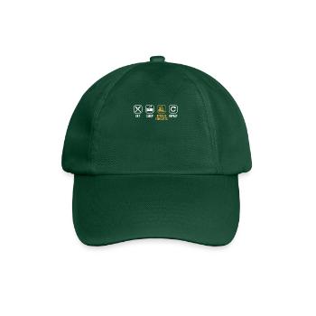 Eat Sleep Operate Forklifts Repeat Forklift - Baseball Cap - bottle green - Front