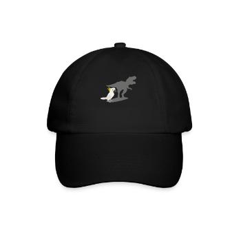 Cockatoo Dinosaur Cockatoo Parrot Holder - Baseball Cap - black/black - Front
