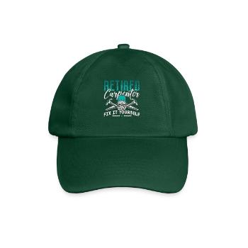 Charpentier Charpentier à la retraite Réparez-le Travail du bois - Casquette classique - vert bouteille - Devant