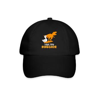 Duck Keeper I Rise tiny Dinosaur Duck Lover - Baseball Cap - black/black - Front