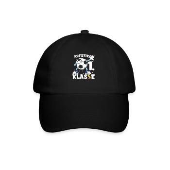 Schüler Grundschule 1. Klasse Fußball - Baseballkappe - Schwarz/Schwarz - Vorne