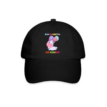 Kindergarten 2023 Ich Komme Mädchen Kita Geschenk - Baseballkappe - Schwarz/Schwarz - Vorne