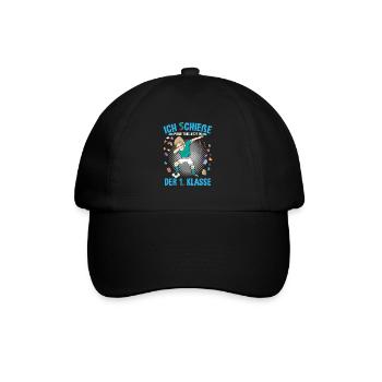 1. Klasse Grundschule Dab Fußball Schulkind - Baseballkappe - Schwarz/Schwarz - Vorne