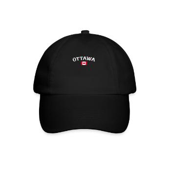 Ottawa Vintage Canada Canadian Flag Canadian - Baseball Cap - black/black - Front