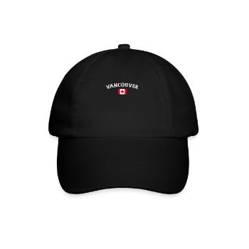 Vancouver Vintage Canada Drapeau canadien Canadien - Casquette classique - noir/noir - Devant