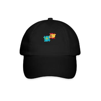 Kazakhstan Espagne Drapeau Espagnol Kazakh - Casquette classique - noir/noir - Devant