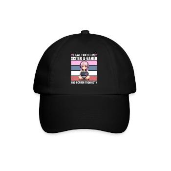 Console de jeu PC Gamer Girl Gamer Girl - Casquette classique - noir/noir - Devant