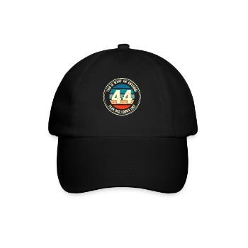 44e anniversaire pour que vous voyiez avec 44 cadeaux rétro - Casquette classique - noir/noir - Devant