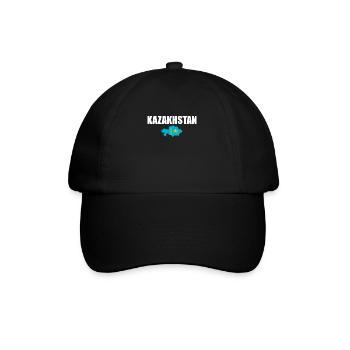 Kazakhstan Map Kazakhstan Kazakh flag - Baseball Cap - black/black - Front