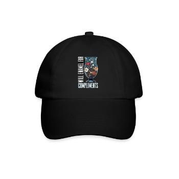 Will enamel for compliments - Enameled glass - Baseball Cap - black/black - Front