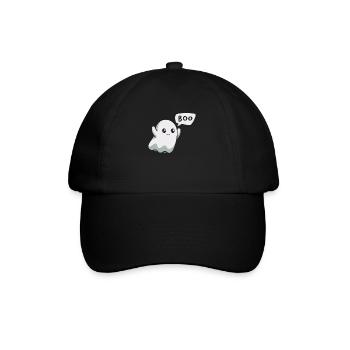 Boo Ghost Halloween - Baseball Cap - black/black - Front