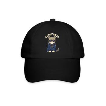 Vous avez Swag Cat avec des lunettes de soleil - Casquette classique - noir/noir - Devant