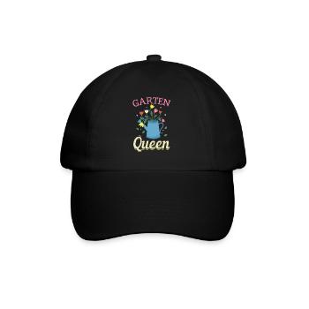 Garten Queen - Gartenliebhaberinnen - Baseballkappe - Schwarz/Schwarz - Vorne
